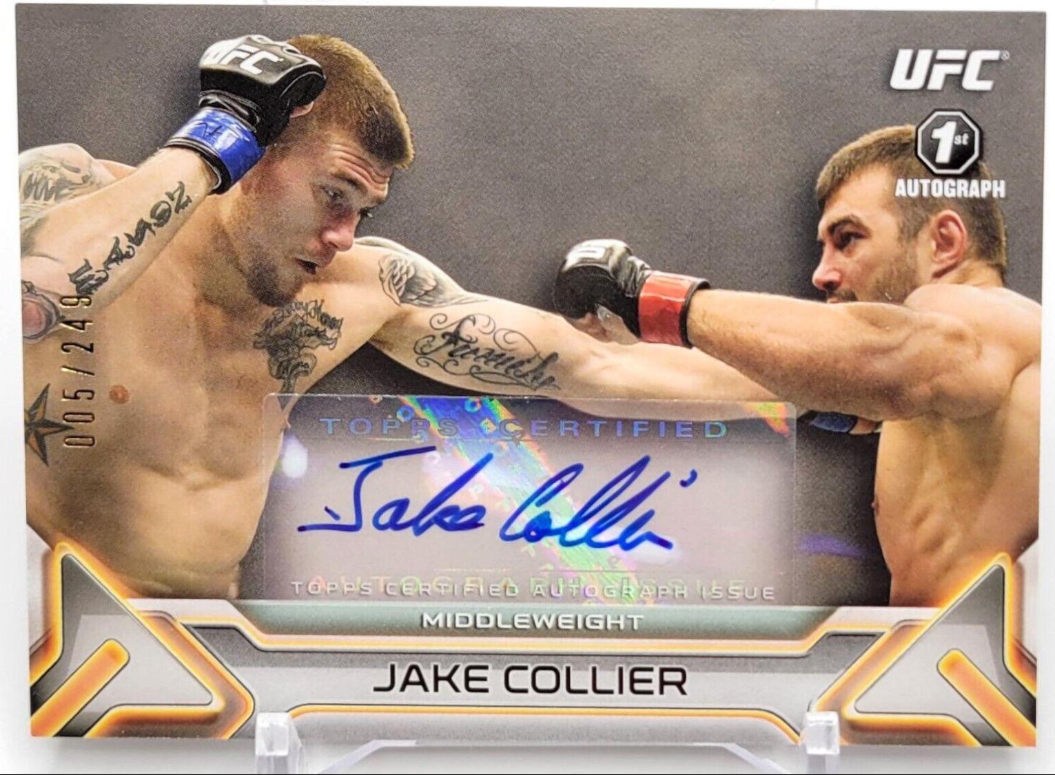 Jake Collier #KA-JCO Ufc Cards 2016 Topps UFC Knockout Autographs