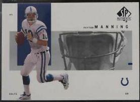 Peyton Manning #39 Football Cards 2001 SP Authentic