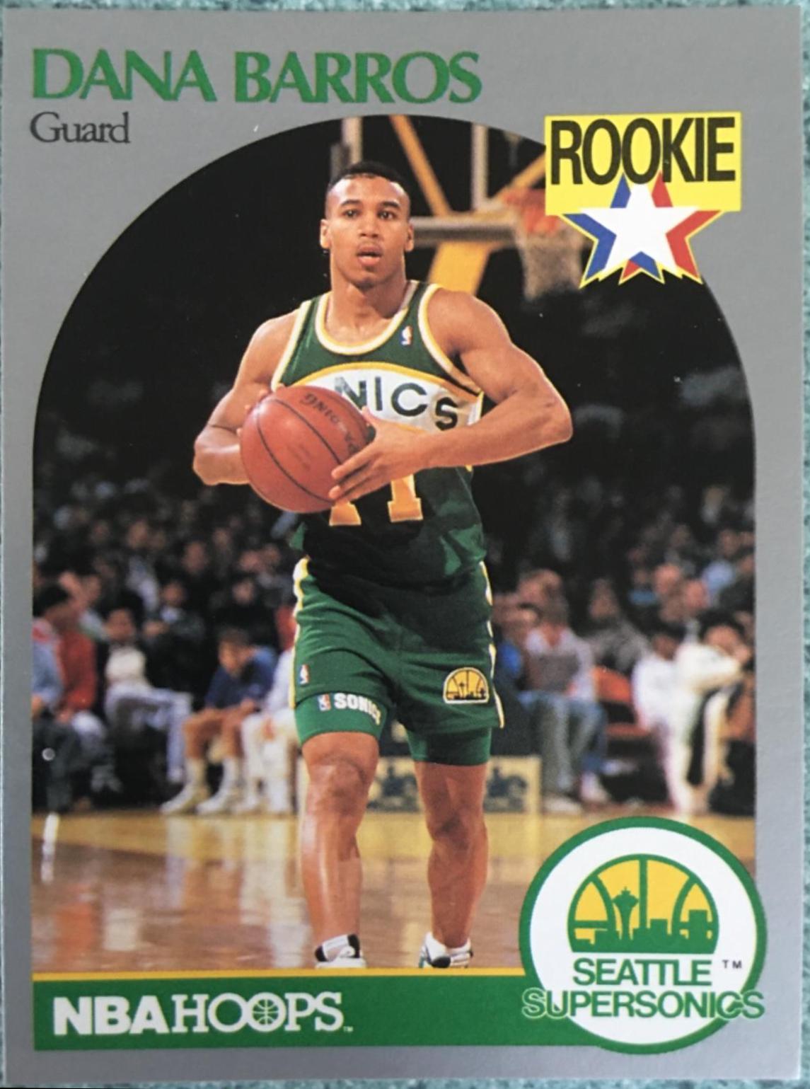 Dana Barros #274 Basketball Cards 1990 Hoops