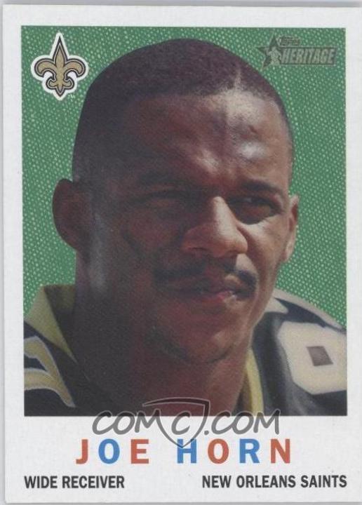 Joe Horn #28 Football Cards 2005 Topps Heritage