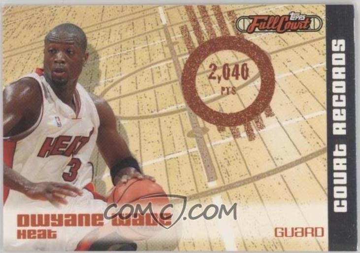 Dwayne Wade #CR2 Basketball Cards 2006 Topps Full Court Court Records
