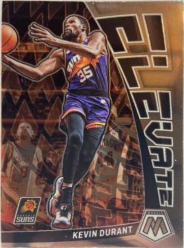 Kevin Durant #3 Basketball Cards 2022 Panini Mosaic Elevate