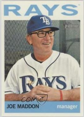 Joe Maddon #27 Baseball Cards 2013 Topps Heritage