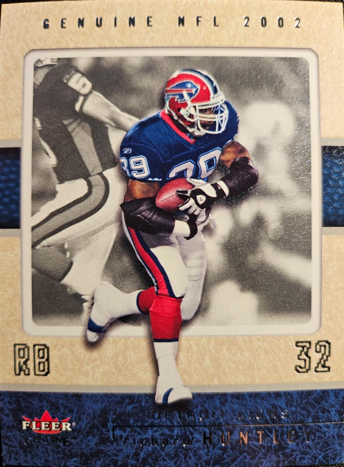 Richard Huntley #95 Football Cards 2002 Fleer Genuine