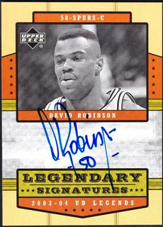David Robinson Legendary Signatures