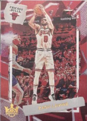 Zach LaVine #3 Basketball Cards 2022 Panini Court Kings