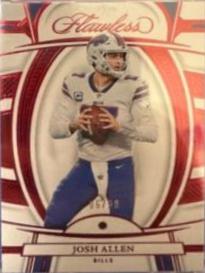 Josh Allen #5 Football Cards 2022 Panini Flawless
