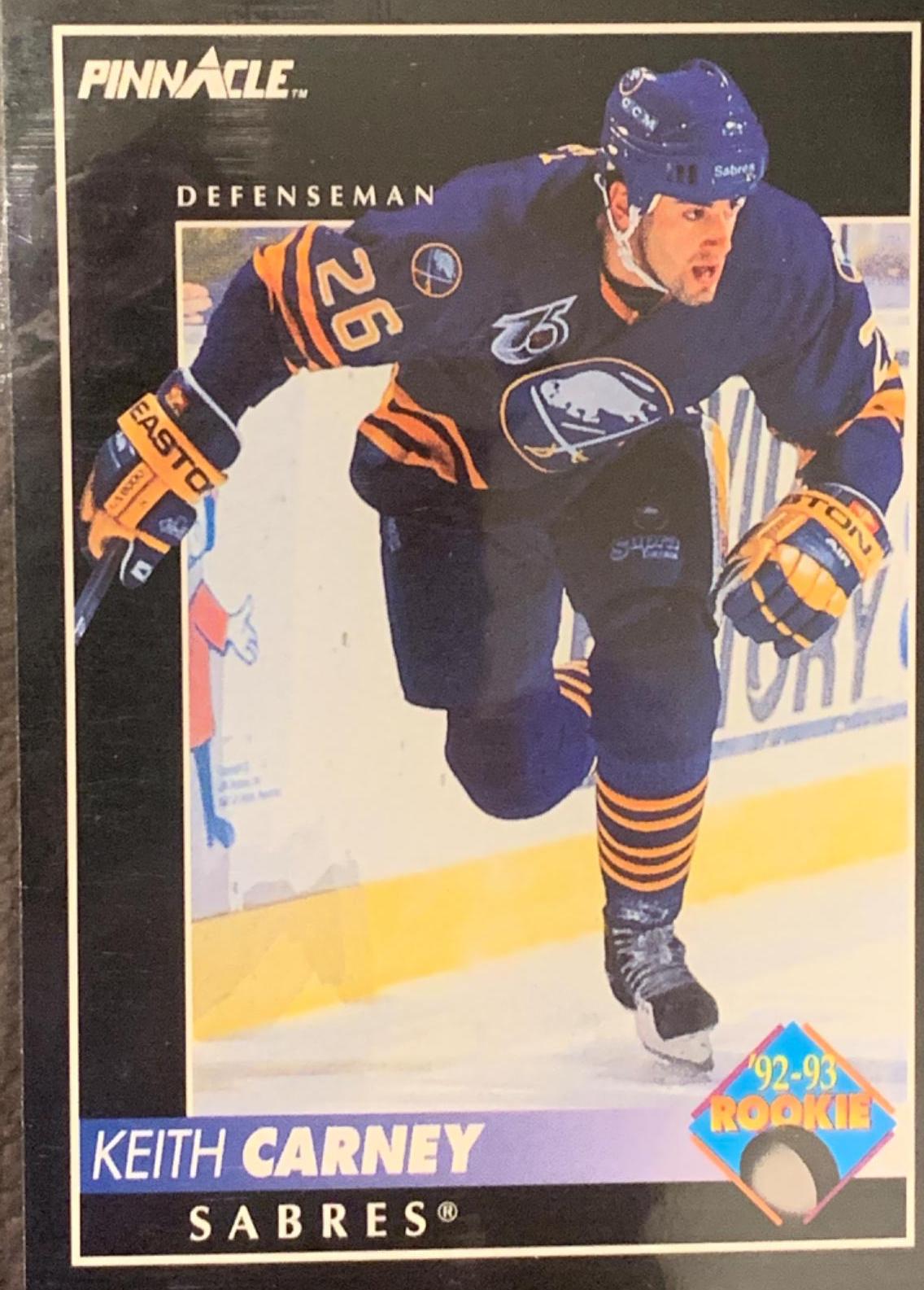 Keith Carney #229 Hockey Cards 1992 Pinnacle