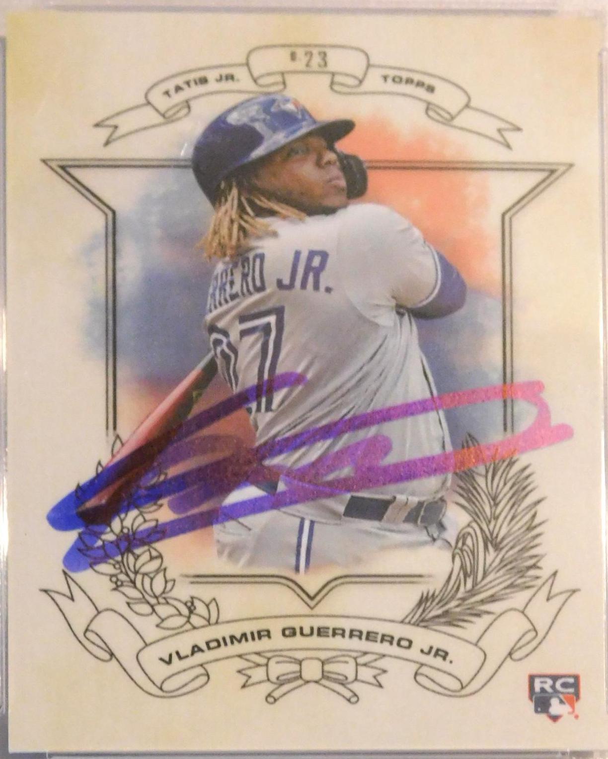VLADIMIR GUERRERO JR #D23 Baseball Cards 2019 Topps X Tatis Jr. 0.23 Relics