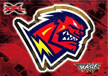 Orlando Rage #4 Football Cards 2001 Topps XFL Logo Stickers