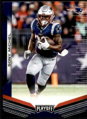 Sony Michel #2 Football Cards 2019 Panini Playoff
