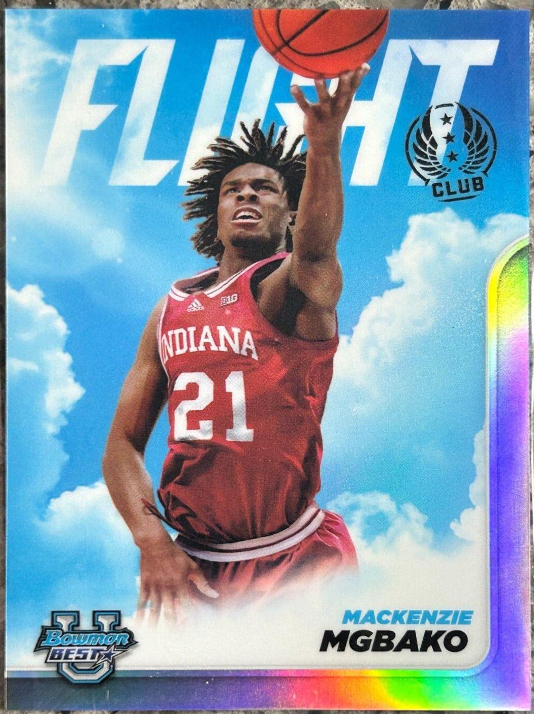 Mackenzie Mgbako #FC-13 Basketball Cards 2023 Bowman Best University Flight Club