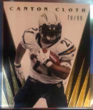 LaDainian Tomlinson #CC-12 Football Cards 2020 Panini Plates & Patches Canton Cloth