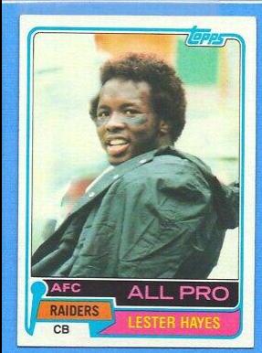 Lester Hayes #20 Football Cards 1981 Topps