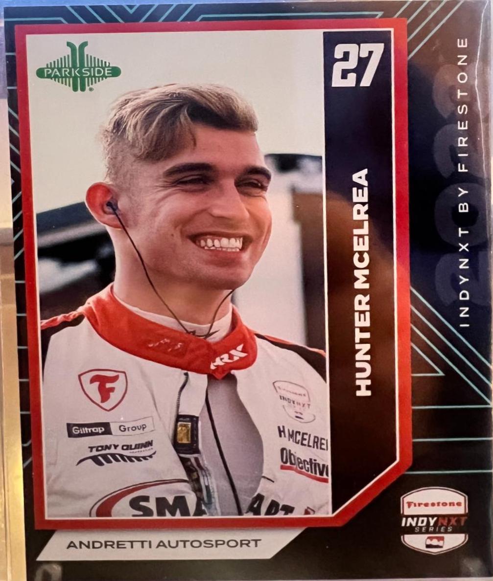 Hunter McElrea #INXT-HM Racing Cards 2024 Parkside NTT IndyCar INDYNXT