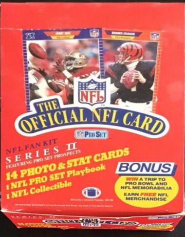 Series II Wax Box Football Cards 1989 Pro Set