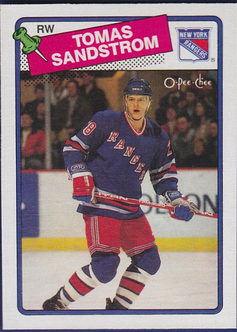 Tomas Sandstrom #121 Hockey Cards 1988 O-Pee-Chee