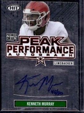 Kenneth Murray #PK-KM 2020 Sage Hit Peak Performance Autograph Football