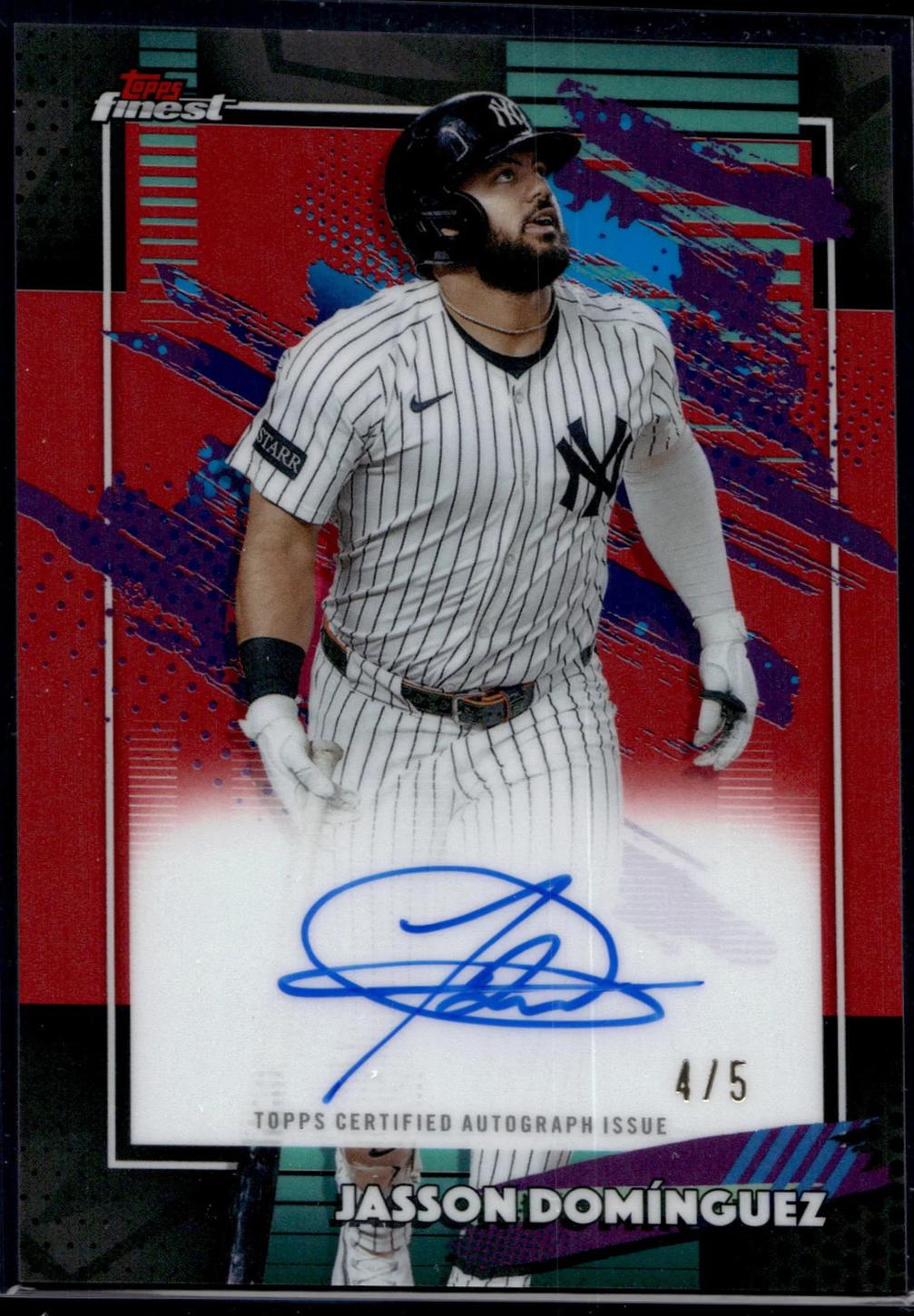 Jasson Dominguez #FA-JDZ 2026 Topps Finest Autograph Baseball