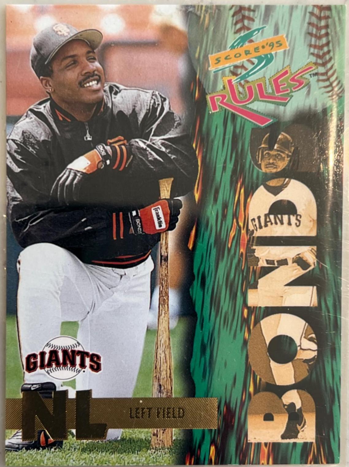 Barry Bonds #SR 9 Baseball Cards 1995 Score Rules