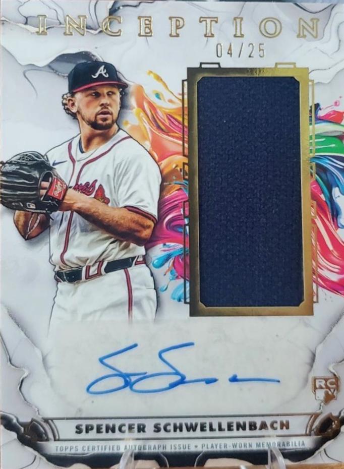 Spencer Schwellenbach #IAGR-SS 2025 Topps Inception Autograph Game Relic Baseball
