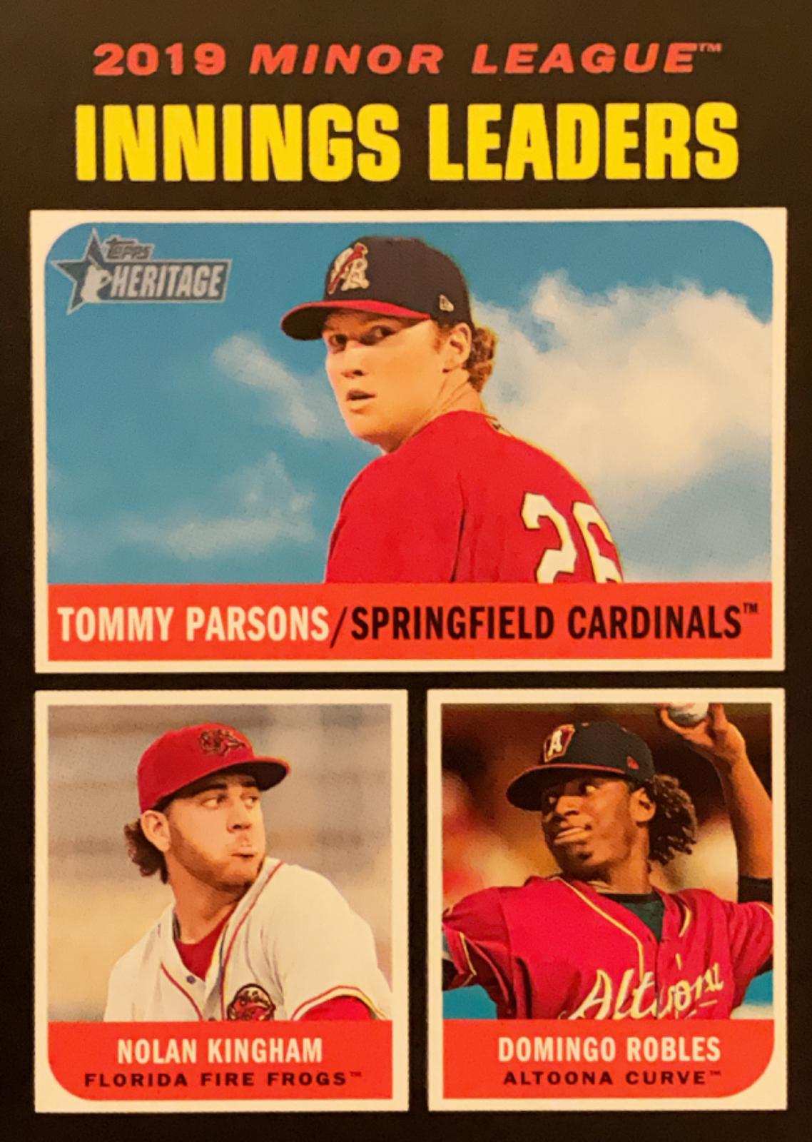 Innings Leaders #192 Baseball Cards 2020 Topps Heritage Minor League