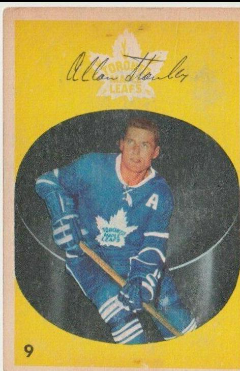 Allan Stanley #9 Hockey Cards 1962 Parkhurst