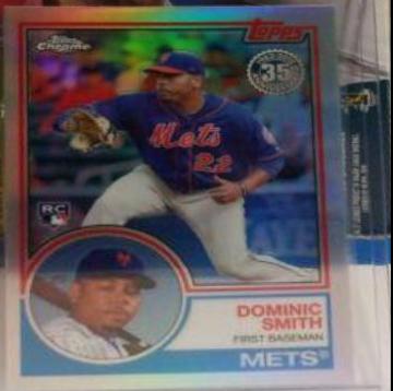 Dominic Smith #83T-16 Baseball Cards 2018 Topps Chrome 1983