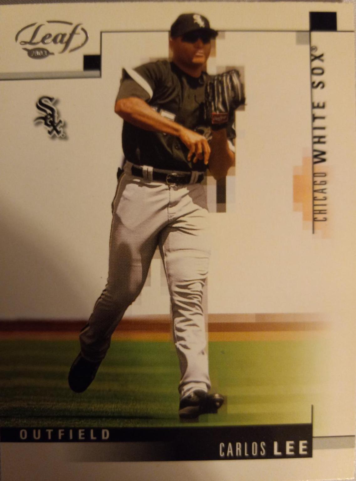 Carlos Lee #28 Baseball Cards 2003 Leaf