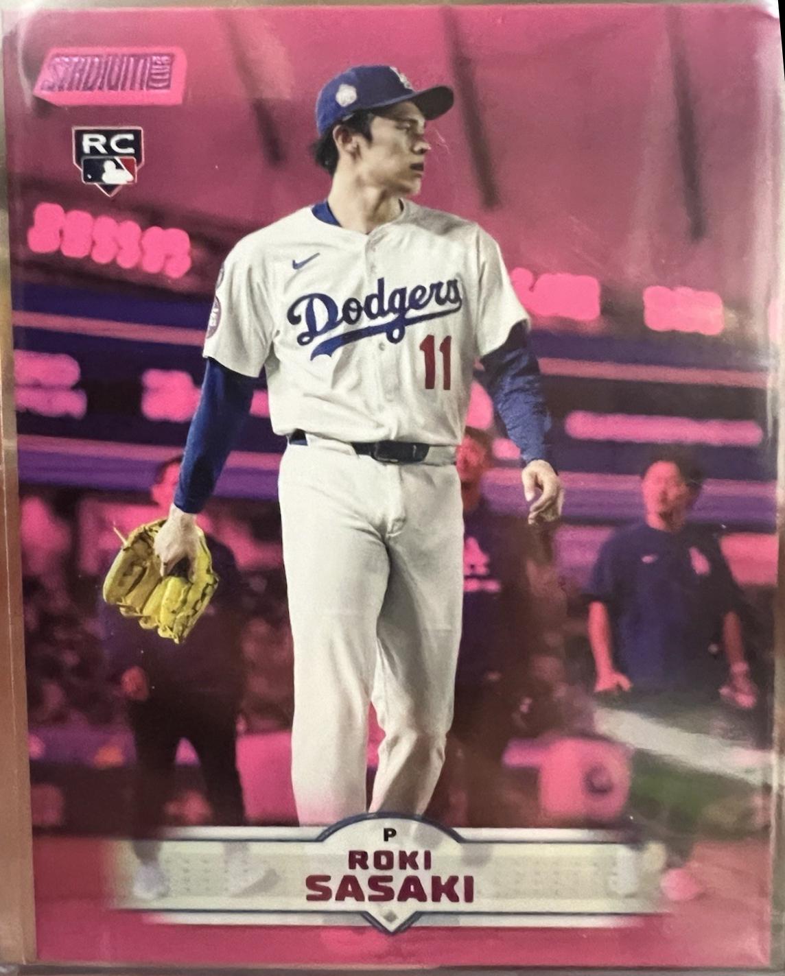 Roki Sasaki [Pink] #187 Prices [Rookie] | 2025 Topps Stadium Club
