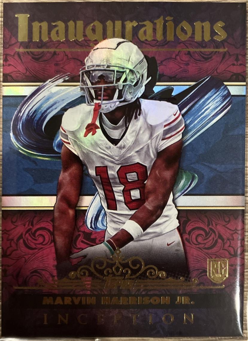 Marvin Harrison Jr. #I-6 Football Cards 2024 Topps Inception Inaugurations