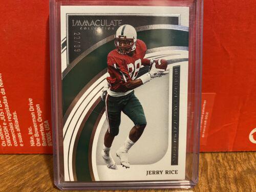 Jerry Rice #17 Football Cards 2022 Panini Immaculate Collegiate