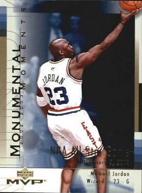 Michael Jordan #MM2 Basketball Cards 2003 Upper Deck MVP Monumental Moments