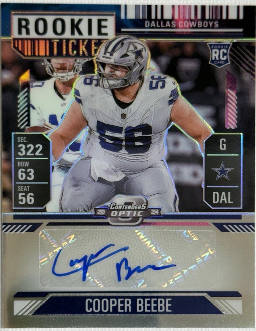 Cooper Beebe [Nebula Rookie Ticket Autograph Purple] #183