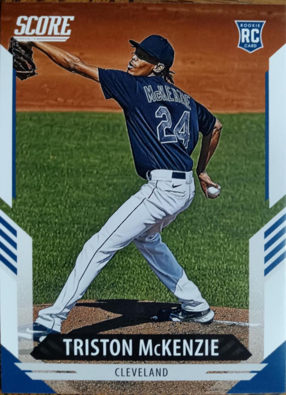 Triston McKenzie #8 Baseball Cards 2021 Panini Chronicles Score