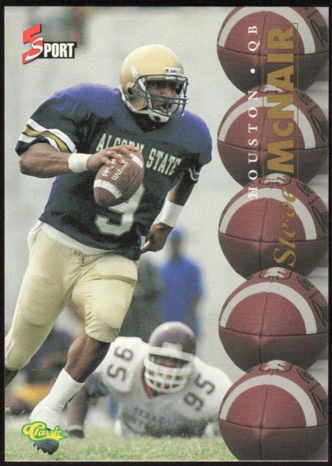 Steve McNair #45 1995 Classic 5 Sport Football