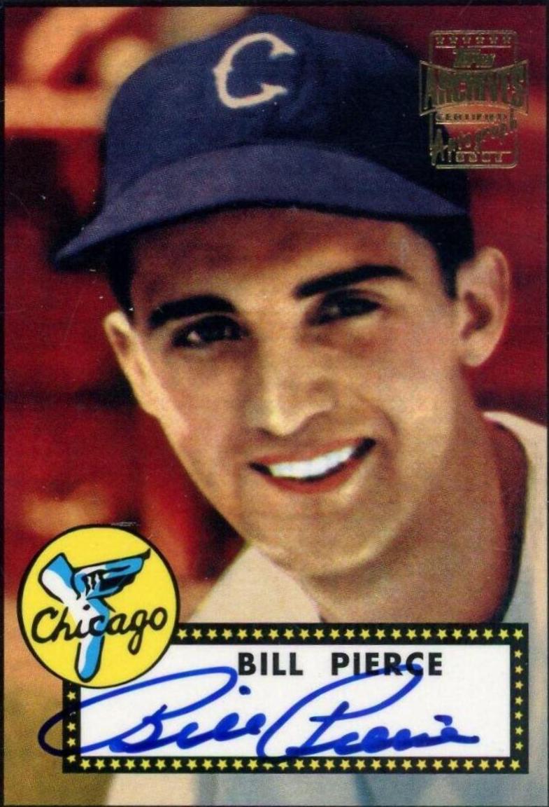 Bill Pierce #20 Baseball Cards 2001 Topps Archives Autographs