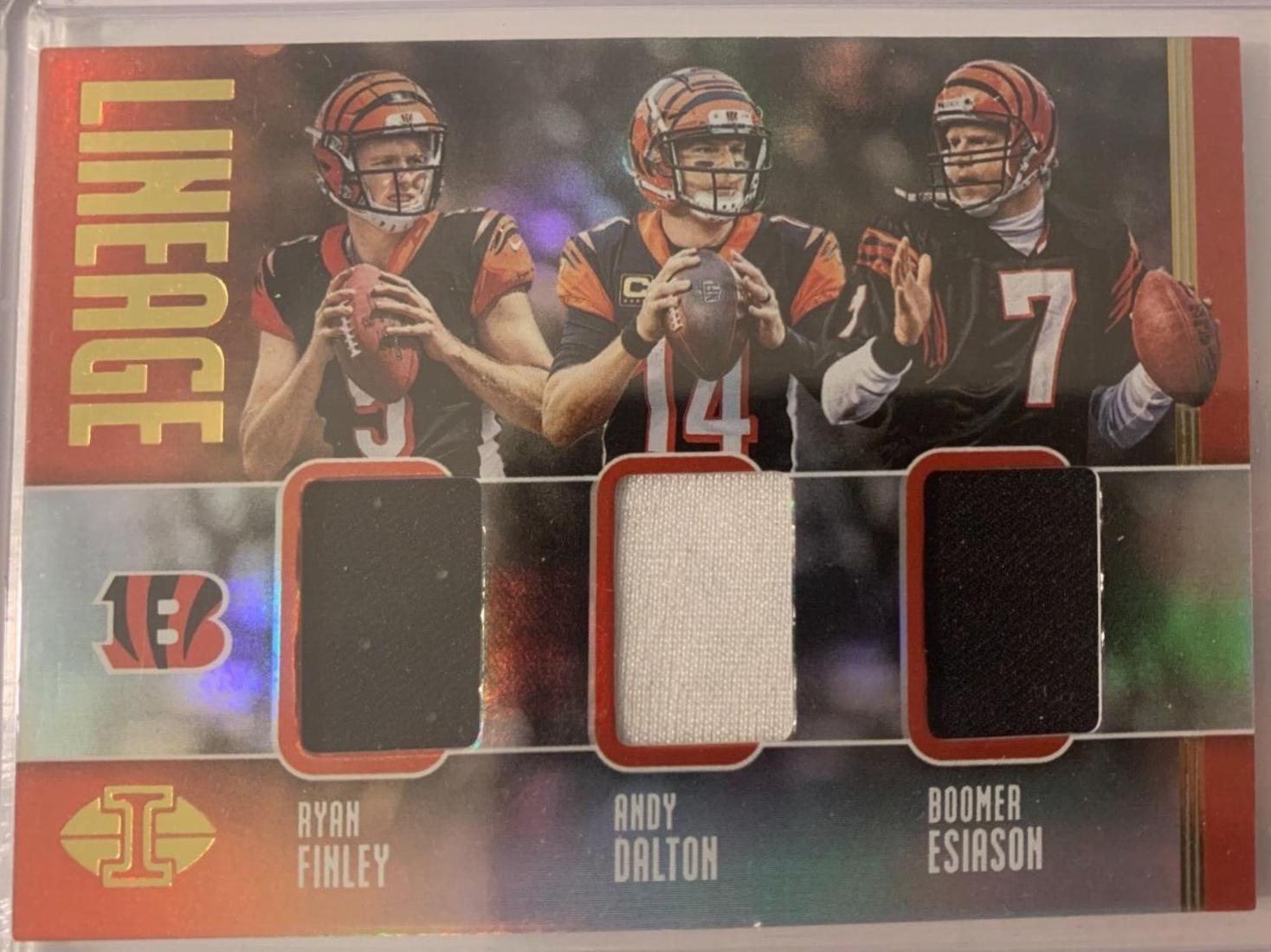 Boomer Esiason, Ryan Finley #5 Football Cards 2019 Panini Illusions