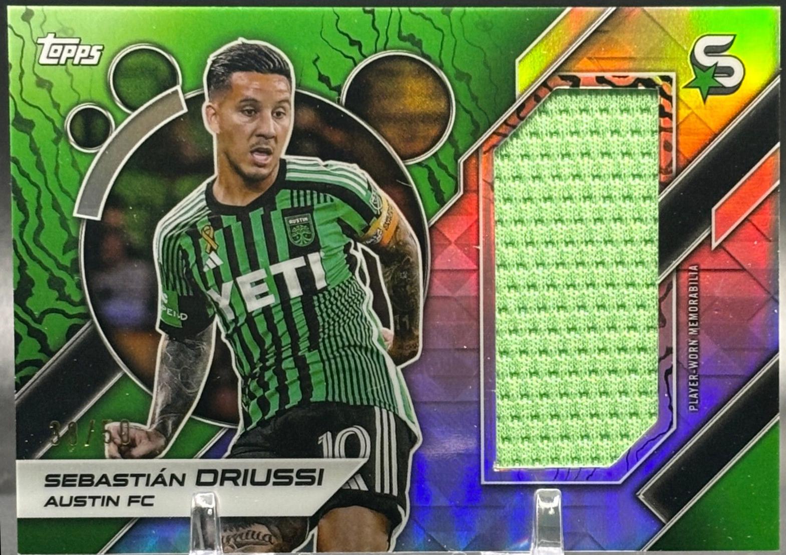 Sebastian Driussi #SR-SD Soccer Cards 2024 Topps Superstars MLS Superstar Relic