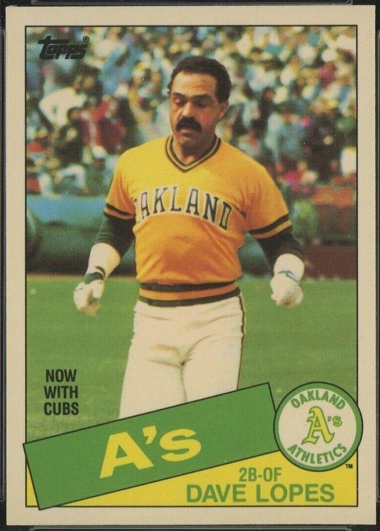 Dave Lopes #12 Baseball Cards 1985 Topps Tiffany