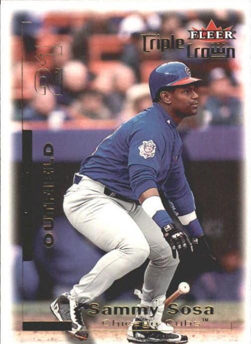 Sammy Sosa #57 Baseball Cards 2001 Fleer Triple Crown