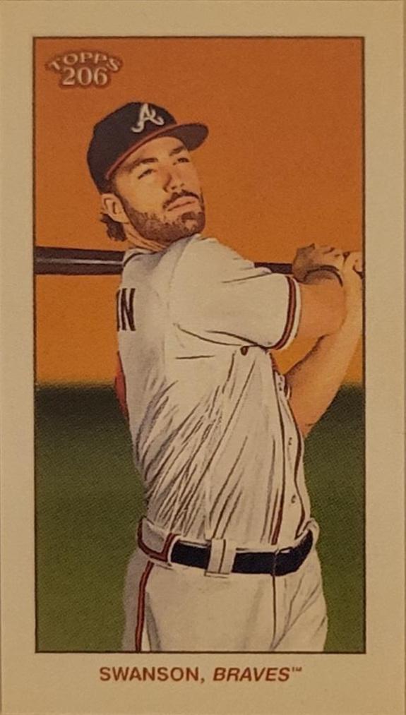 Dansby Swanson #21 - Wave 2 Baseball Cards 2021 Topps T206