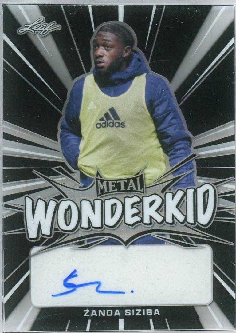 Zanda Siziba #WK-ZS1 2022 Leaf Metal Wonderkid Autographs Soccer