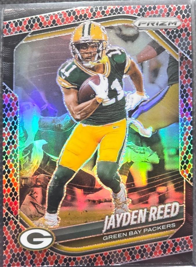 Jayden Reed [Black Red Checker] #25 Prices | 2025 Panini Prizm
