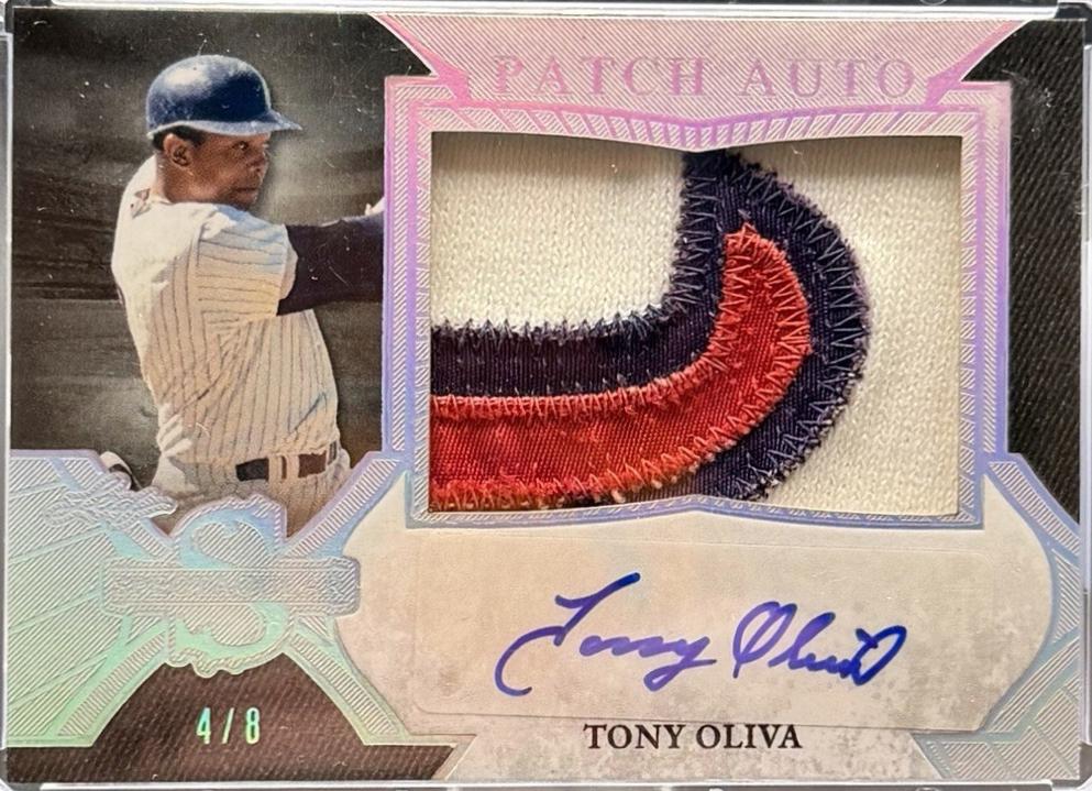 Tony Oliva #SP-TO1 2025 Leaf Spectacular Patch Auto Baseball