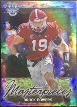 Brock Bowers #BM-8 Football Cards 2023 Bowman's Best University Masterpieces
