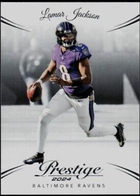Lamar Jackson #20 Football Cards 2024 Panini Prestige