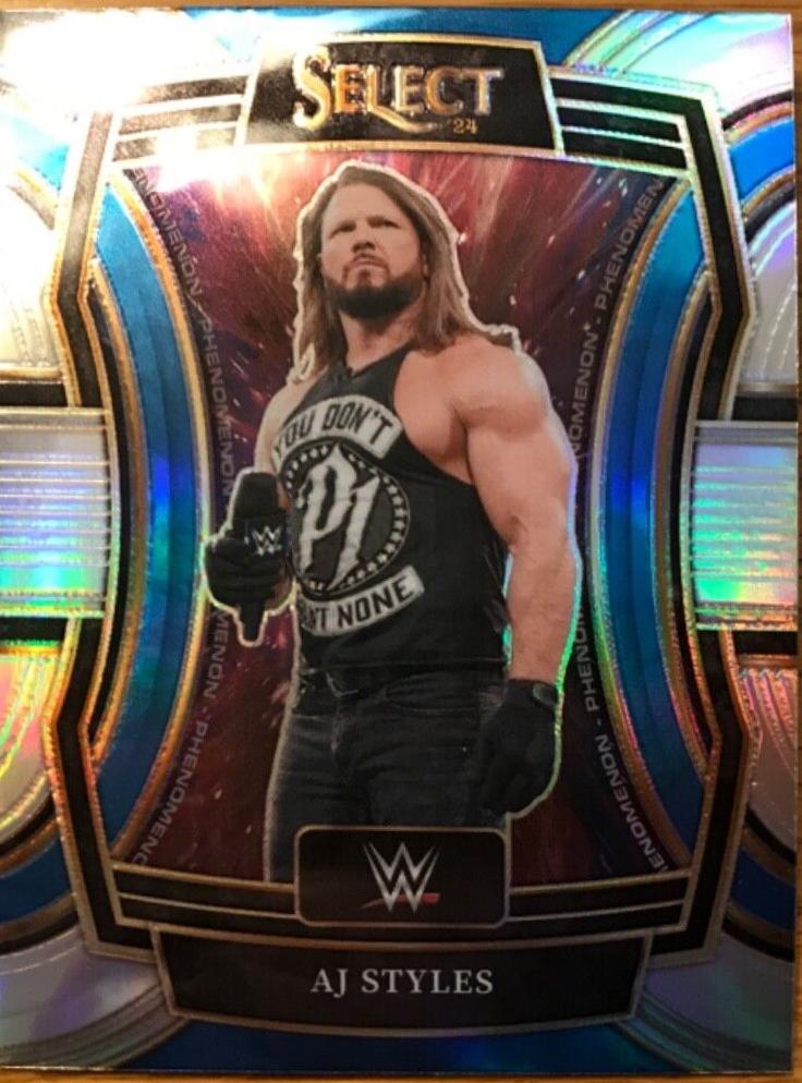 AJ Styles #1 Wrestling Cards 2024 Panini Select WWE Phenomenon