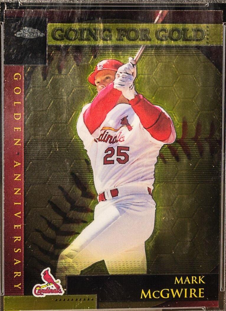 Mark McGwire #GA41 Baseball Cards 2001 Topps Chrome Golden Anniversary