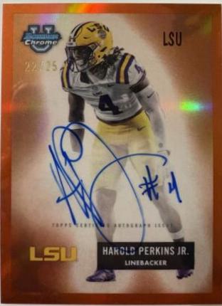 Harold Perkins Jr. [Orange Refractor] #55BV-HP